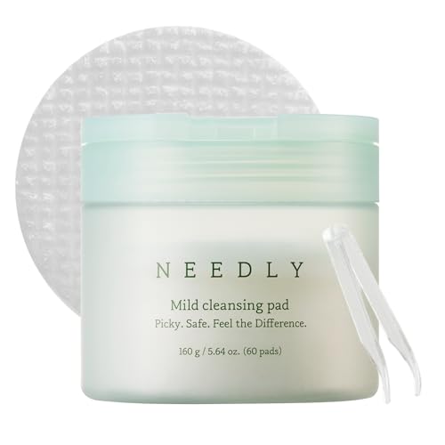 NEEDLY Gentle Cleansing Pad for Sensitive Skin – Makeup Remover & Barrier Care (60 Pads)