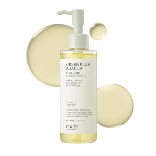 CKD Green Plum Cleansing Oil - AHA BHA Makeup Remover, 7.03 fl oz