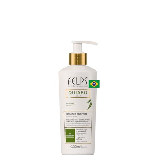 Felps Okra XBTX Anti-Frizz Hair Mask 300ml - Smoothing & Nourishing Treatment