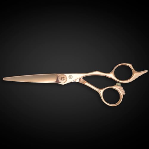 Gold Hair Cutting Shears for Professional Hairdresser - 6" Scissors
