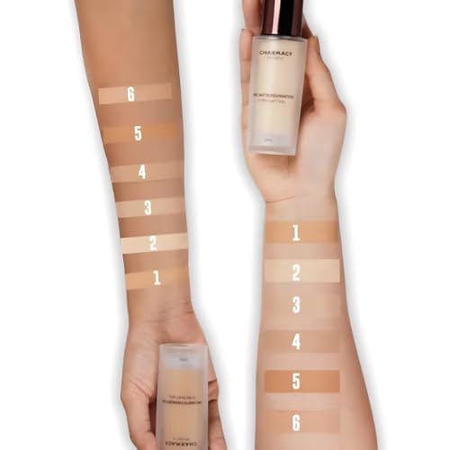 Charmacy Matte Liquid Foundation - 24hr Waterproof Full Coverage