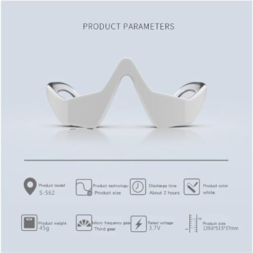 Red Light Eye Massager Glasses for Dark Circles & Puffiness