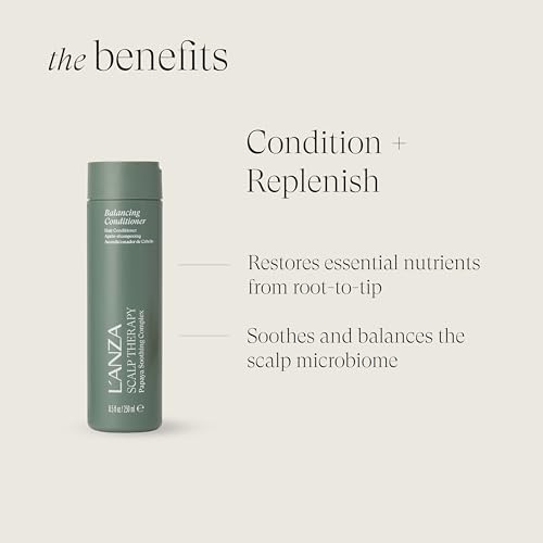 L'ANZA Healing Nourish Stimulating Conditioner, Encourages Healthy Hair Growth While Eliminating Dead Skin Cells, Sebum, Residue & DHT, for a Healthy and Fresh Hair and Scalp (8.5 Fl Oz)