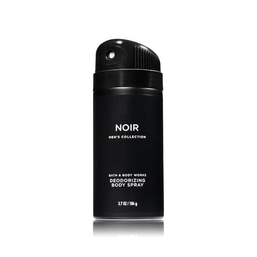Bath and Body Works Noir Men's Collection 3 Piece Set Includes 3.7 oz Deodorizing Body Spray, 8 oz Ultra Shea Body Cream, 10 oz 2-IN-1 Hair & Body Wash