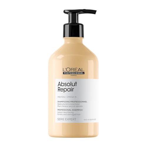 L'Oreal Professionnel Paris Absolut Repair Shampoo ? Nourishing Protein Shampoo For Dry, Damaged Hair, Repairs Damage and Provides Shine