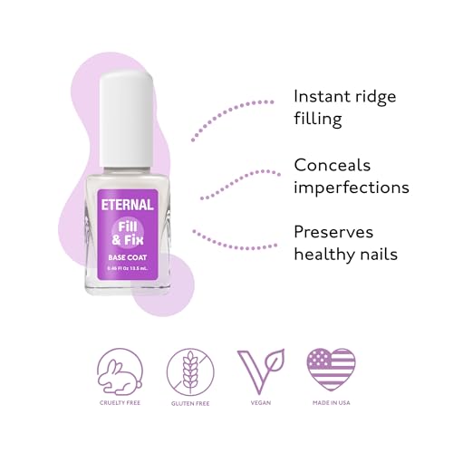 Eternal Ridge Filler Base Coat Nail Polish - 13.5 mL Clear Nail Treatment