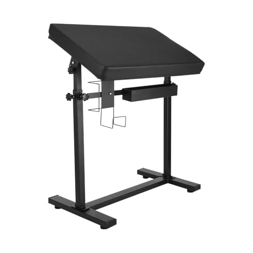 Tattoo Armrest Stand Tripod - Foldable Tattoo Arm Leg Rest Stand Adjustable Height and Tilt Black Leather Pad Professional for Tattoo Studio BETY-23