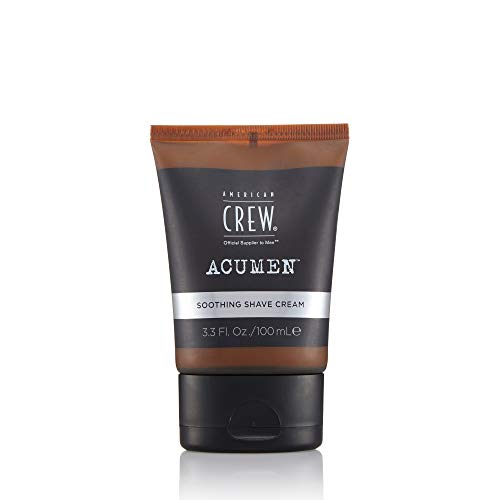 American Crew Shave Cream for Men, Soothing Cream Formulated with Bisabolol for Smooth, Fresh Skin, 3.3 Fl Oz