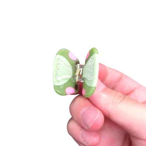 Cute Mini Frog Hair Clips,Cellulose Acetate Hair Clips,Big Claw Clips for Girl,Hair Accessories,Pack of 2