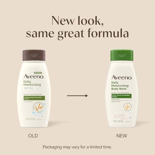 Aveeno Daily Moisturizing Body Wash Lightly Scented 18 fl oz - Sensitive Skin Formula