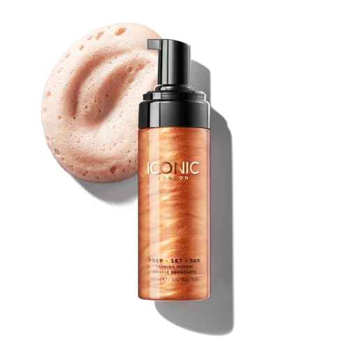 ICONIC LONDON Prep Set Tan Mousse | Long Lasting, Sun Kissed Skin, Bronze Glow, Cruelty-Free, Vegan Makeup