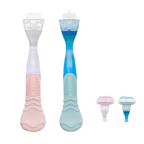 Replacement Razor Handle ? 2 Pack Anti-Slip Handle Compatible with Gillette Venus Women's Razors