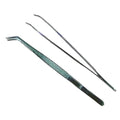 Deluxe 6" Bent Tweezers (Set of 2)