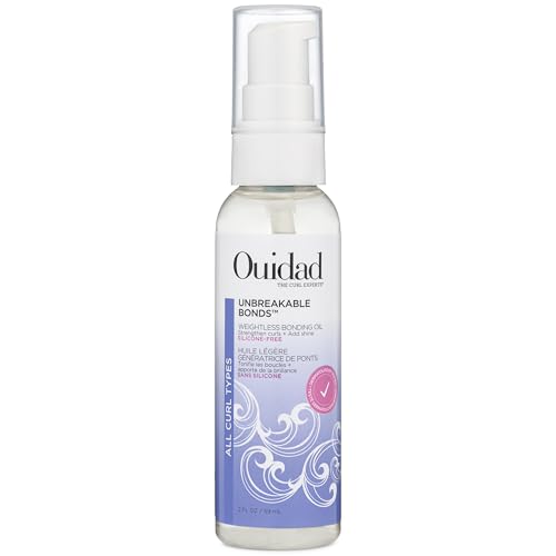Ouidad Unbreakable Bonds Weightless Bonding Oil, 2 fl oz, Hydrating & Strengthening Oil for Curly Hair, Infused with Squalane & Vitamin C, Sulfate, Paraben & Cruelty-Free Curly Hair Products