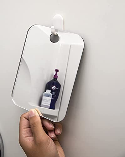 Shave Well Fogless Shower Mirror 6x4 | Anti-Fog Shaving Mirror