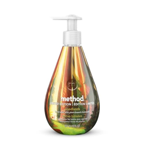 Set of 6 Limited Edition Handsoap - Green Cleaning - Cruelty-Free- Biodegradable formula made with plant-based cleansers + without parabens or phthalates (6, Gel Woodlands)