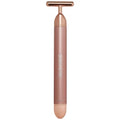 SKIN GYM Beauty Lifter Vibrating T-Bar Gold, Sonic Facial Massage Tool for Sculpting and Circulation