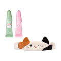 TONYMOLY x Squishmallows Keina Keychain Spicy Wasabi Lip Plumper + Patty Keychain Strawberry Shortcake Lip Gloss + Cam the Cat Plush Headband for Skincare and Makeup, Washing Face, Makeup Application