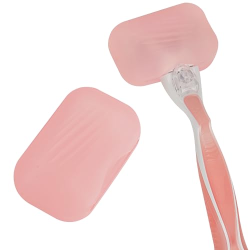 Pink Razor Silicone Cover 2 Pack Travel Shaver Holder Compatible with Venus Razors