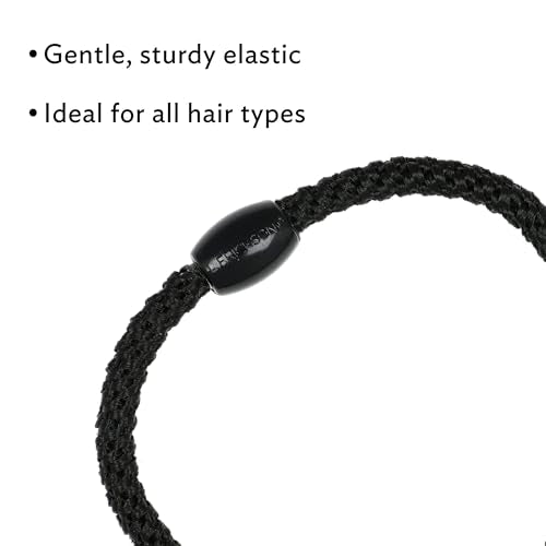 L. Erickson Grab & Go Ponytail Holder, Classic, Set of Twelve - Exceptionally Secure with Gentle Hold