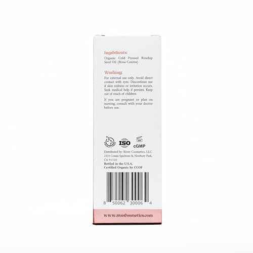 Organic Rosehip Oil, Cold Pressed Rosehip Oil for Face, Skin Care, Gua Sha, and Hair Care, USDA Certified Organic 100% Pure, Hexane Free, 2 Fl Oz.