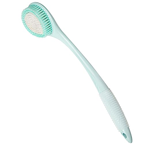 BEDELITE Back Bath Brush Long Handle for Shower - Soft Brush for Men & Women(16.4" Long), Skin Exfoliator for Bath Scrubber Body Brush(Blue)