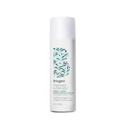 Briogeo Destined For Density Caffeine + Biotin Peptide Density Conditioner, Increases Hair Thickness and Volume for Fine or Thinning Hair, Vegan, Cruelty-Free