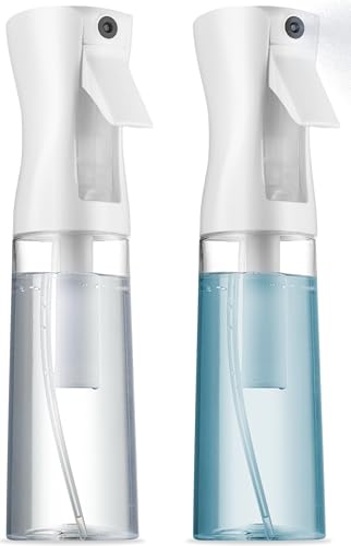 SUPER+ Continuous Spray Bottles - Ultra Fine Mist for Hair & Styling (2-Pack, 6.8oz)