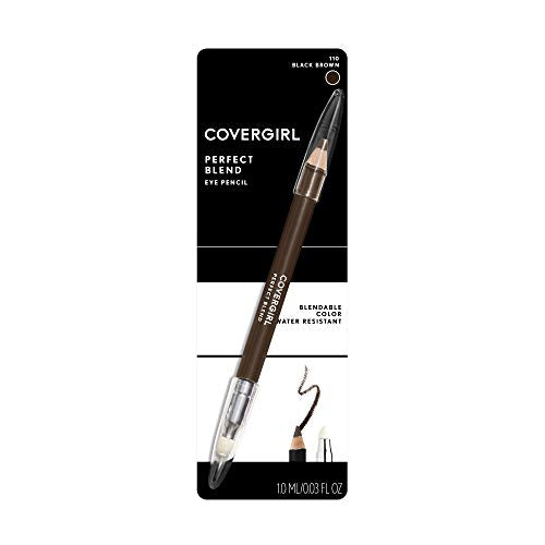 COVERGIRL Perfect Blend Eyeliner Pencil, Black Brown .03 oz (850 mg) (Packaging may vary) (Pack of 2)