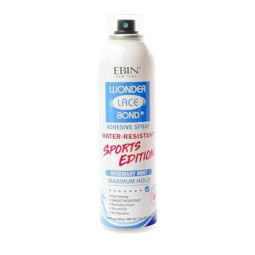 EBIN NEW YORK Wonder Lace Bond Adhesive Spray 6.08 Fl Oz Sports Edition ? Strong Hold ? Water-Resistant Wig Glue Spray for Front Lace Wig Application ? Designed for Active Lifestyles and Daily Wear