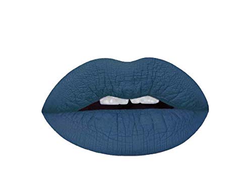 Aromi Dark Blue Matte Liquid Lipstick | Navy Lip Color, Vegan & Cruelty-free, Long-Lasting, Waterproof, Smudge Proof, (Blueberry Pie)