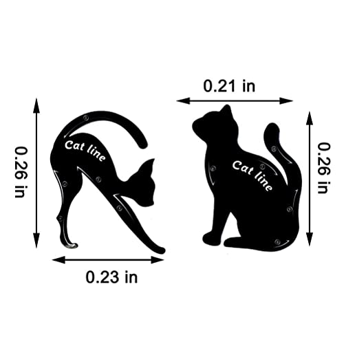 Cat Eyeliner & Eye Shadow Stencil Set - 2 PVC Templates for Precise Eye Makeup