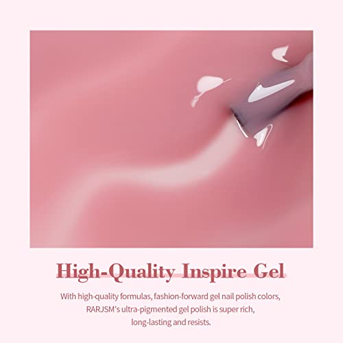 RARJSM Sheer Rose Pink Jelly Gel Nail Polish - 15ml UV/LED Soak Off