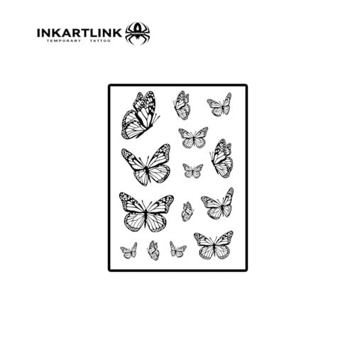 Realistic Butterfly Semi-Permanent Tattoo - Waterproof & Sweat-Resistant