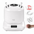 Vcyems Glossy White Ultrasonic Jewelry & Retainer Cleaner with UV-C, 42kHz Sonic Cleaning
