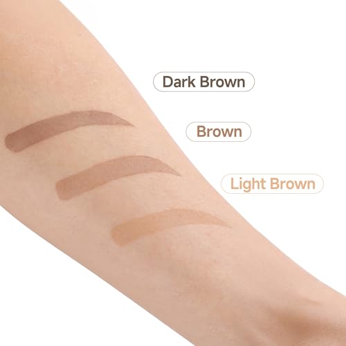 CCbeauty 3-Color Eyebrow Powder Kit with Stencils & Tools