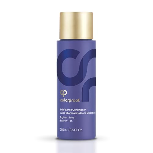 Colorproof Daily Blonde Conditioner 8.5 Fl. Oz. Purple Conditioner for Blonde Hair with Citrus, Jasmine & Coconut Milk Scent, Sulfate Free Conditioner for Detangling and Toning