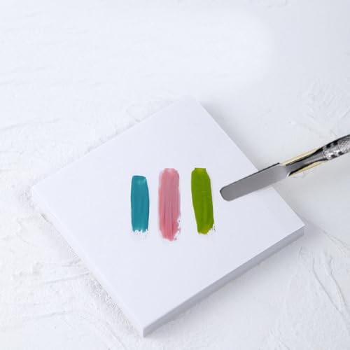 100 Sheets Disposable Nail Polish Palette Paper Nail Art Mixing Palette Papers Portable Waterproof Nail Art Makeup Palette Nail Gel Mixing Tool with Nail Palette Stirring Rod (100pcs)