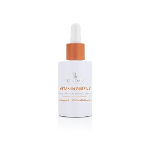 LENDAN - Vitamin C and Hyaluronic Acid Serum - Vitamin Forza C - 30 ml - Antioxidant Action - Regenerates and Illuminates - Anti-Wrinkle for Women and Men - Firmer and Hydrated Skin