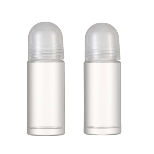 50ml Roll-On Deodorant Bottles (2 Pack) - Essential Oil Perfume Roller