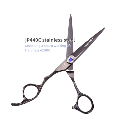 Left-Handed Hair Cutting Scissors 6 inch, 440C Stainless Steel