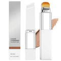 Color Changing Foundation Stick with Brush - Hydrating Makeup for Dark Skin