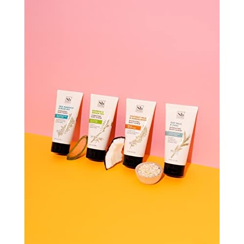 Soapbox Gentle Exfoliating Body Scrub ? Oat Milk & Chai ? 6oz ? Moisturizing Body Scrub for Visibly Smoother Skin with Coconut Oil and Oat Milk