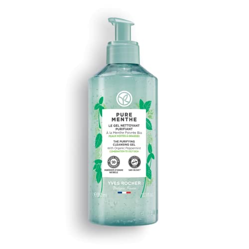 Yves Rocher Pure Menthe Purifying Cleansing Gel with Mint for Matte Skin - 390 ml. / 13.1 fl.oz.