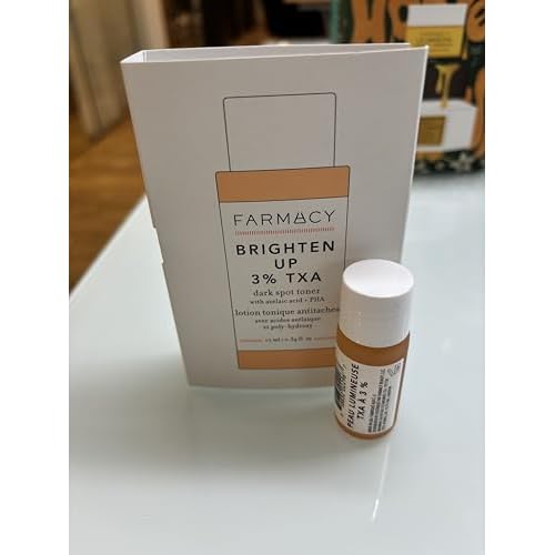 Farmacy 3% TXA Brightening Toner for Face - Dark Spot Corrector with Azelaic Acid, Tranexamic Acid + 5% PHA - Helps Even Texture + Tone, Fade Dark Spots + Exfoliate - Glow-Enhancing Skin Care (10ml)