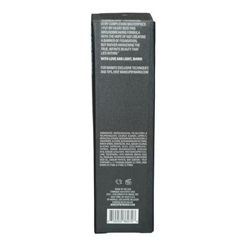 MAKEUP BY MARIO SurrealSkin Liquid Foundation, Liquid Formula, Vegan, Long-wearing coverage, Hydrating, Natural Finish, Size 30 mL (19C - medium dark with cool undertone)