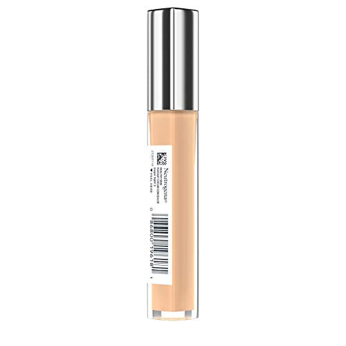 Neutrogena Healthy Skin Radiant Brightening Cream Concealer with Peptides & Vitamin E Antioxidant,Lightweight Perfecting Concealer Cream,Non-Comedogenic,Sugar Light 03 with warm undertones,0.24 oz