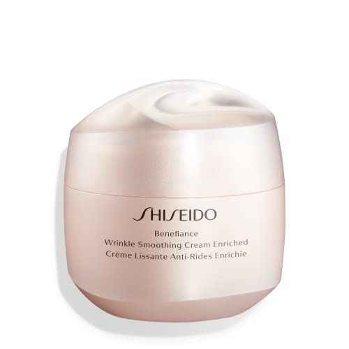 Shiseido Benefiance Wrinkle Smoothing Cream Enriched - Large Size, 75 mL - Anti-Aging Moisturizer for Dry to Very Dry Skin - Visibly Corrects Wrinkles & Intensely Hydrates - Non-Comedogenic
