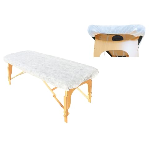 Disposable Fitted Massage Table Sheets 82x35 inch White (20-Pack)