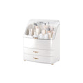 Makeup Organizer with Drawers & Transparent Lid | White